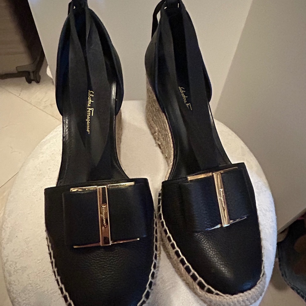 Salvatore Ferragamo espadrille wedges